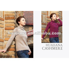 Mulheres da moda Terninha de camisola de cashmere